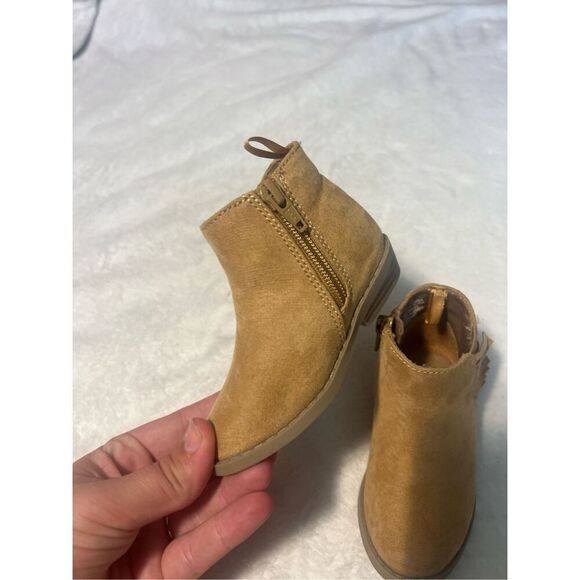 Old Navy Brown Fringe Boots Girls Boots Toddler Size 5 Zipper Sides - Picture 4 of 10